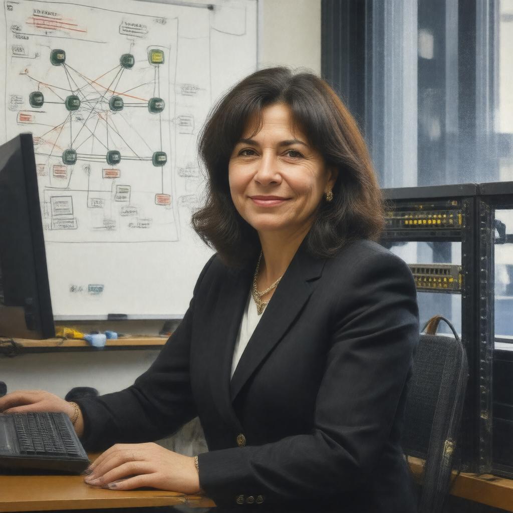 AI-created image of Radia Perlman