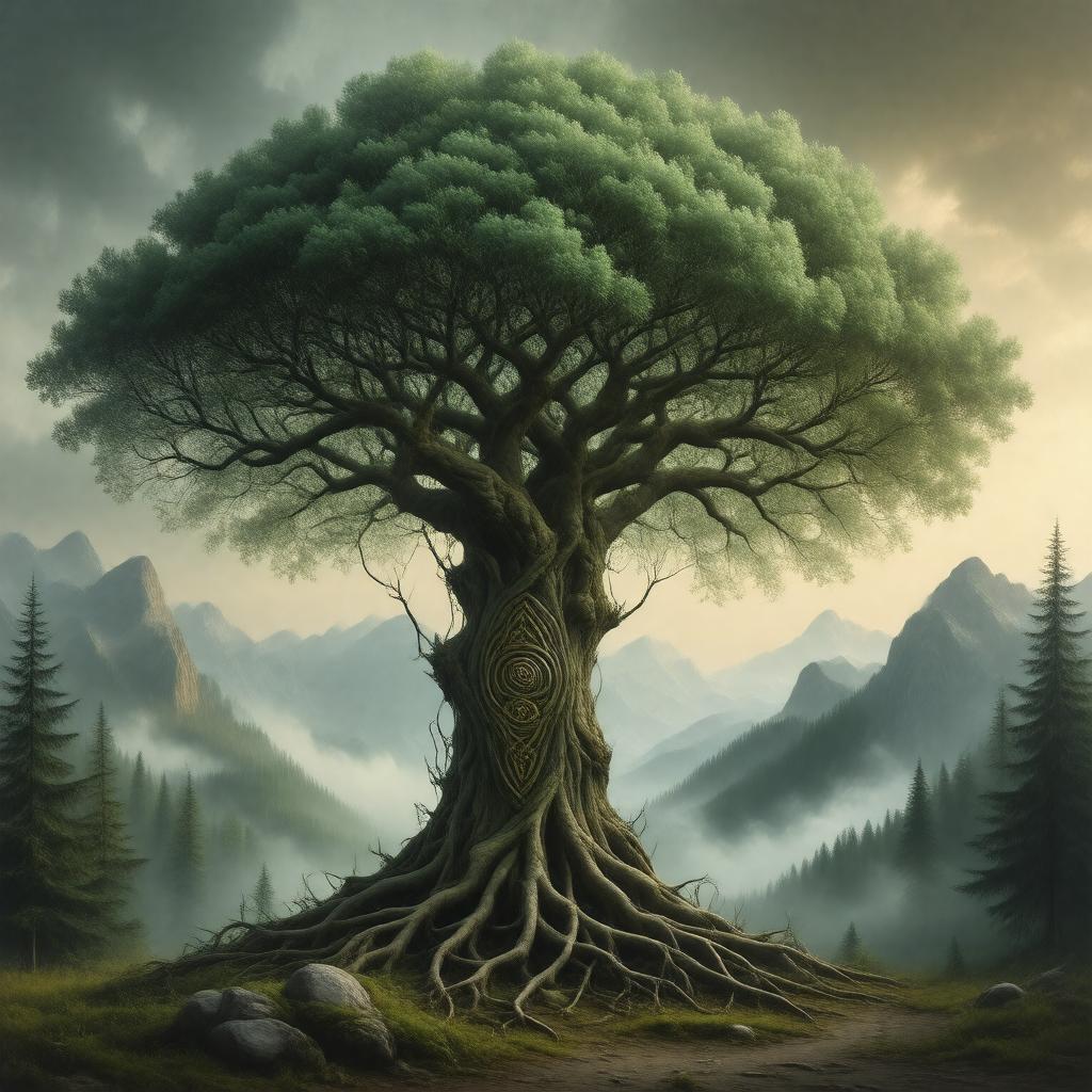 AI-created image of Radices et Ramus (Roots and Branches)