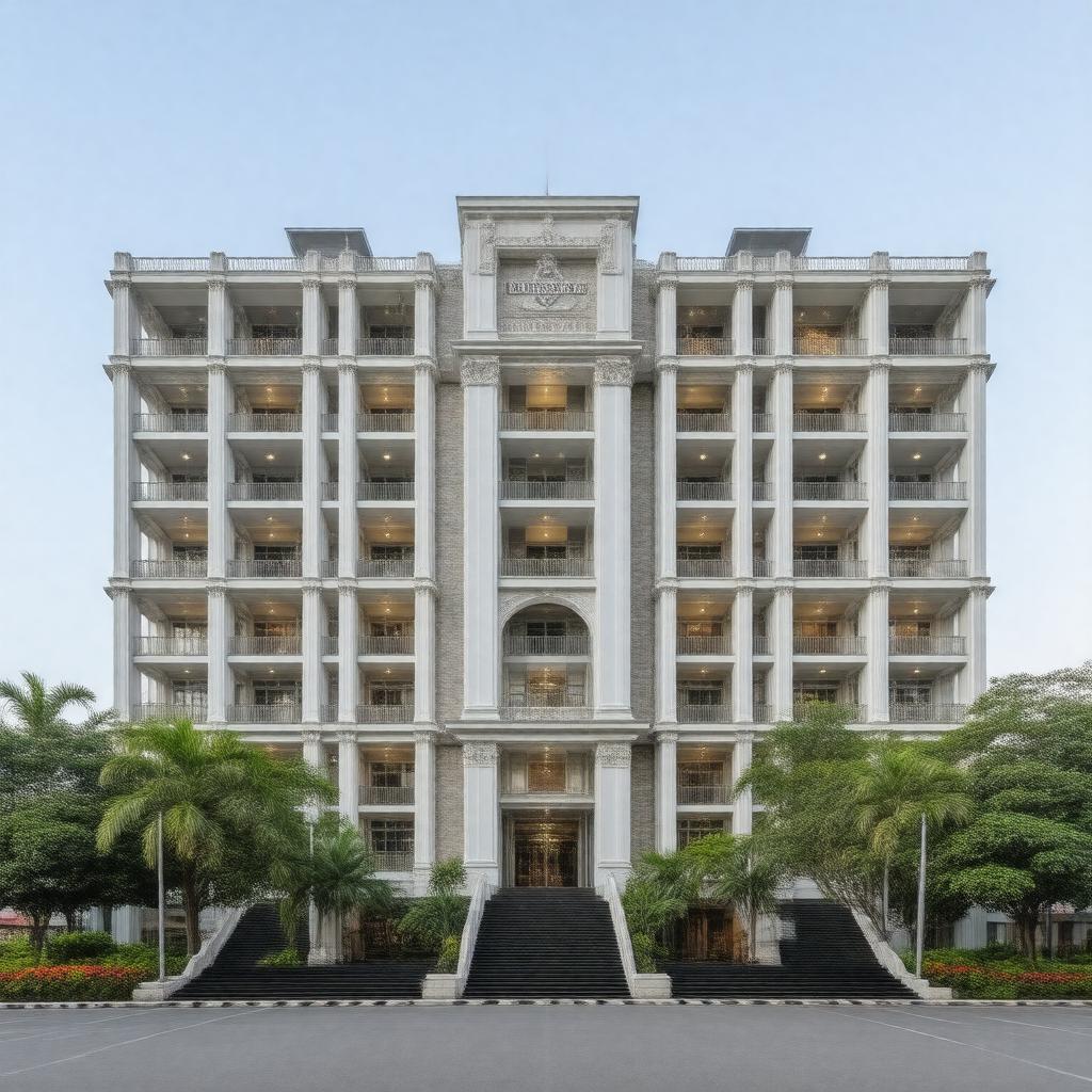 AI-created image of Raffles Hall