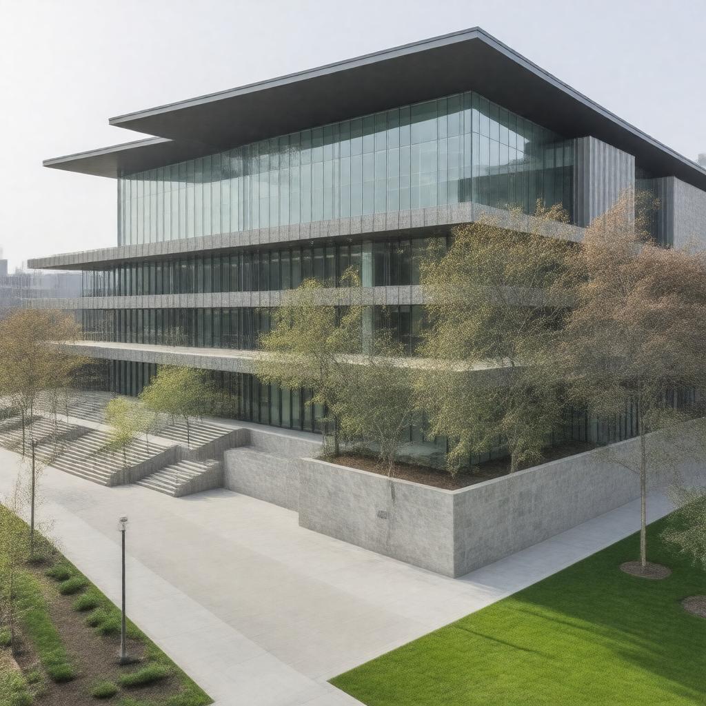 Click to view larger image AI-created image of Rafik B. Hariri Building