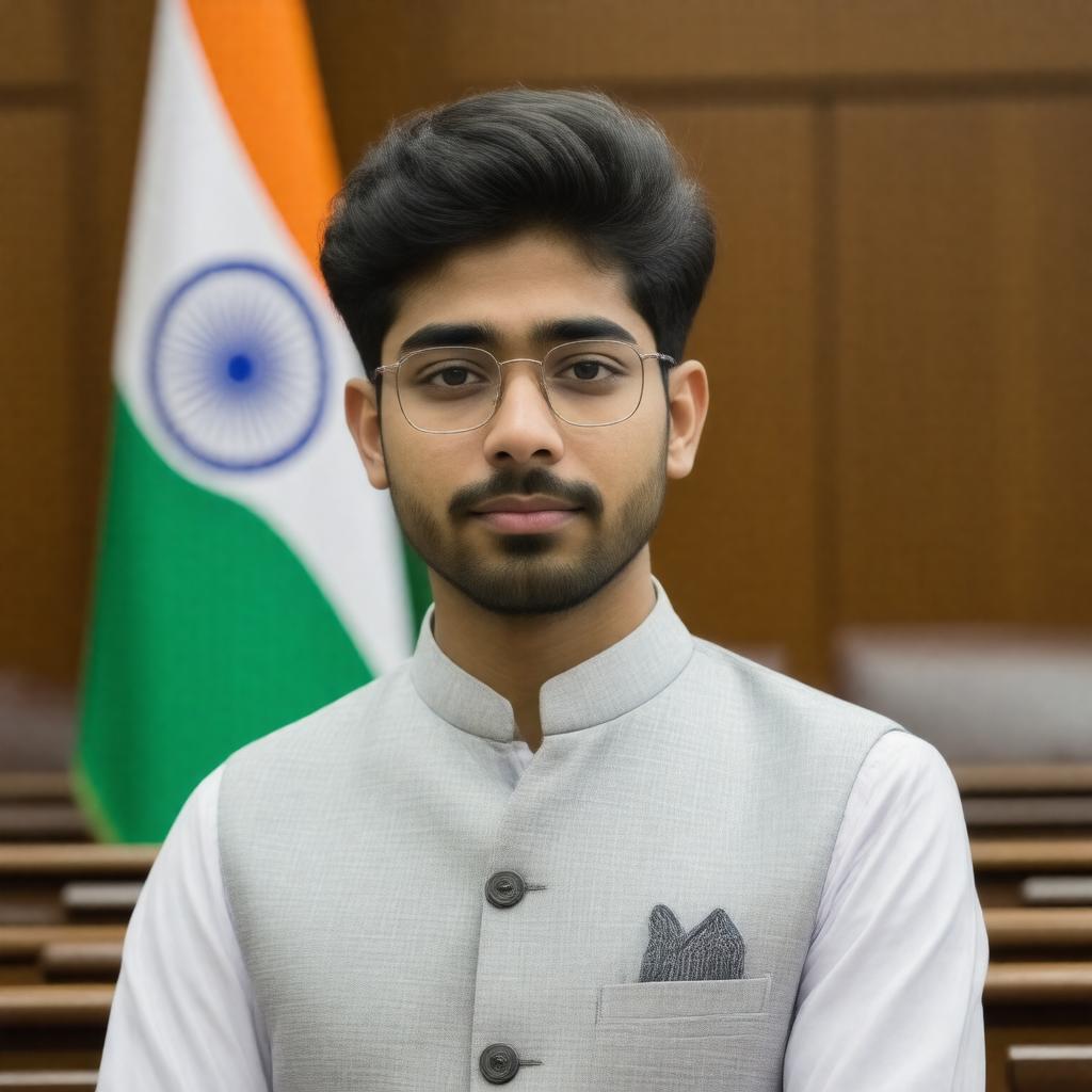 Click to view larger image AI-created image of Raghav Chadha