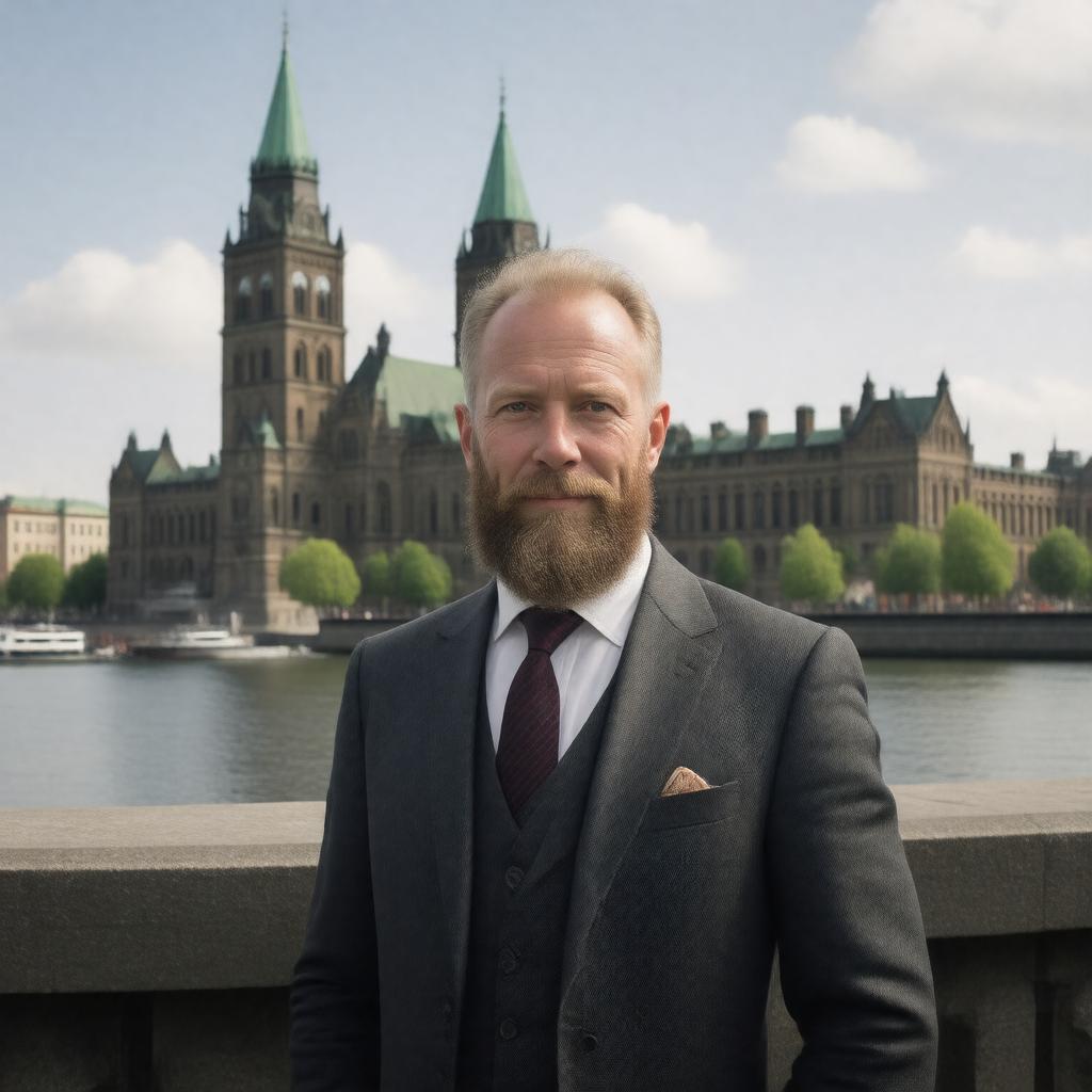 AI-created image of Ragnar Östberg