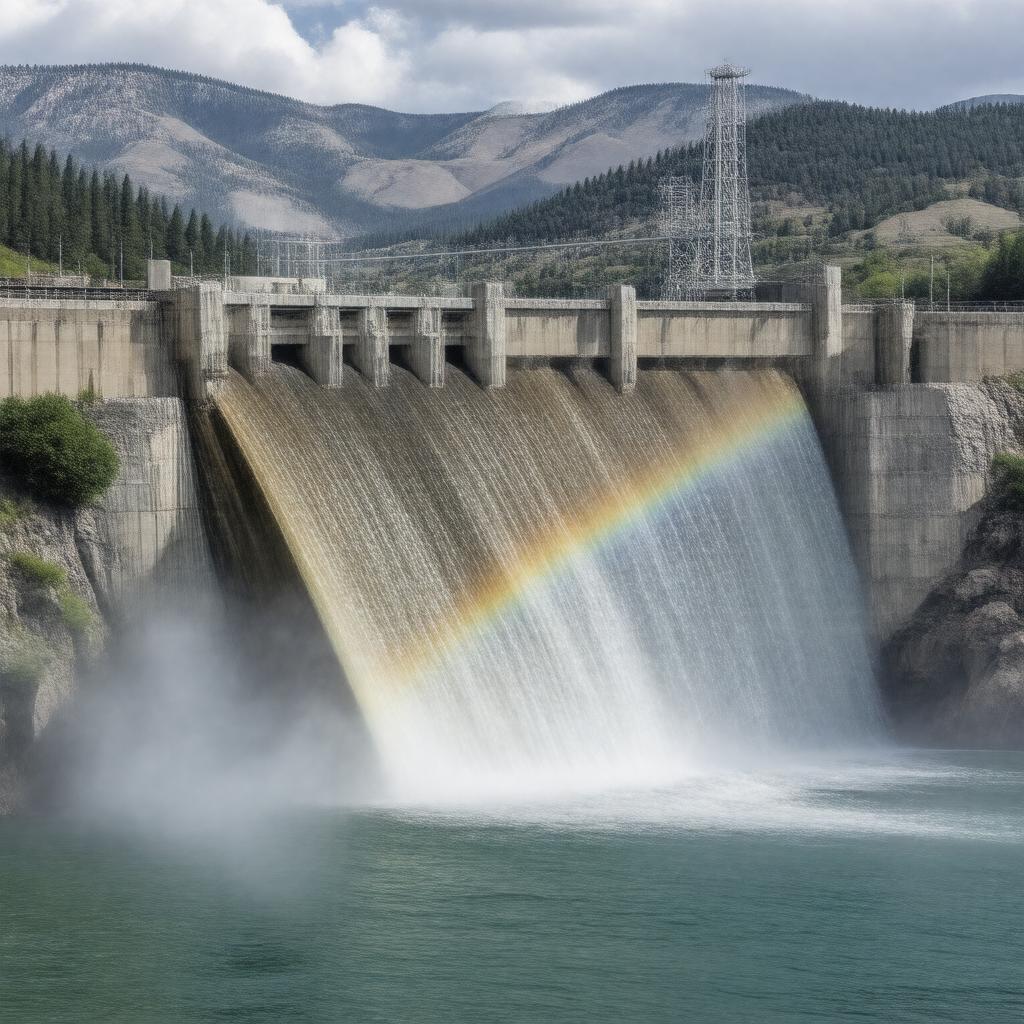 AI-created image of Rainbow Dam