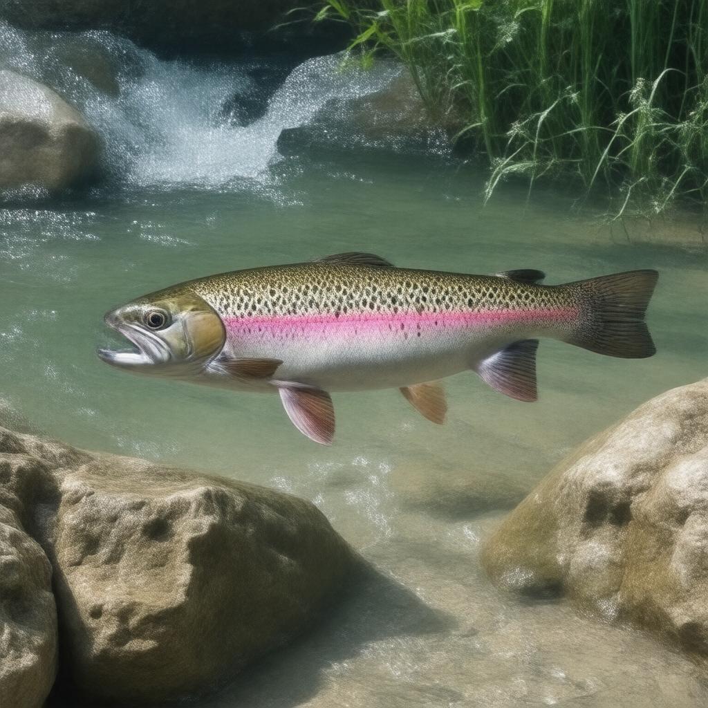 AI-created image of Rainbow trout