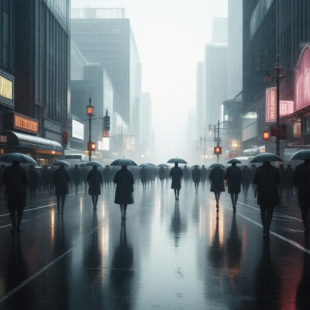 AI-created image of Rainy City