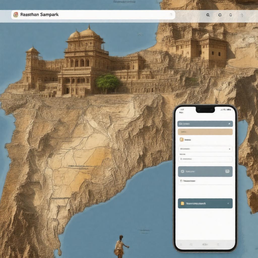 AI-created image of Rajasthan Sampark
