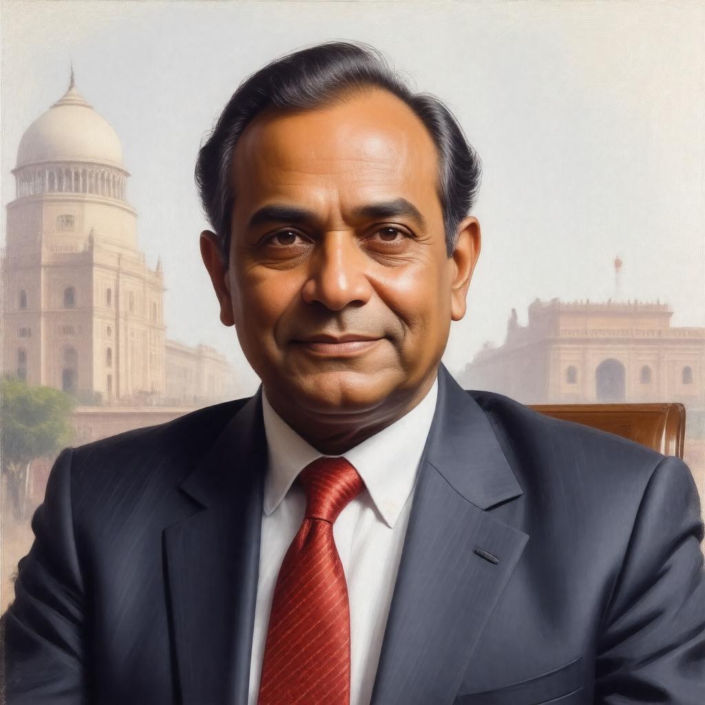 AI-created image of Rajiv Gandhi