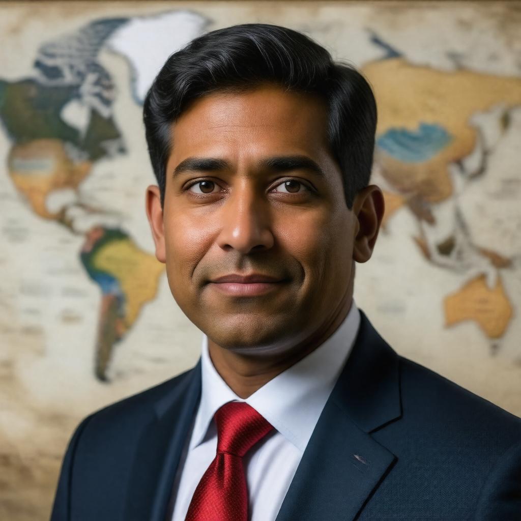 AI-created image of Rajiv Shah