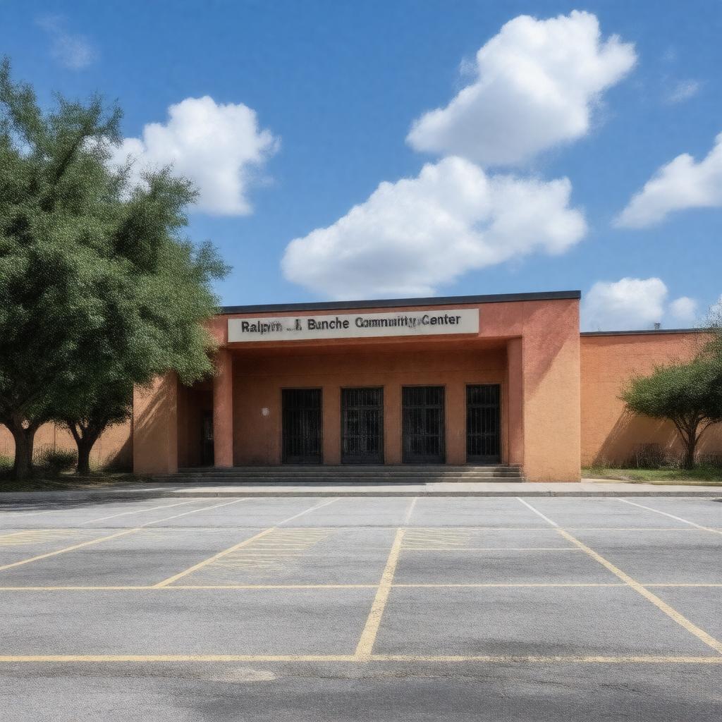 AI-created image of Ralph J. Bunche Community Center (Detroit, Michigan)