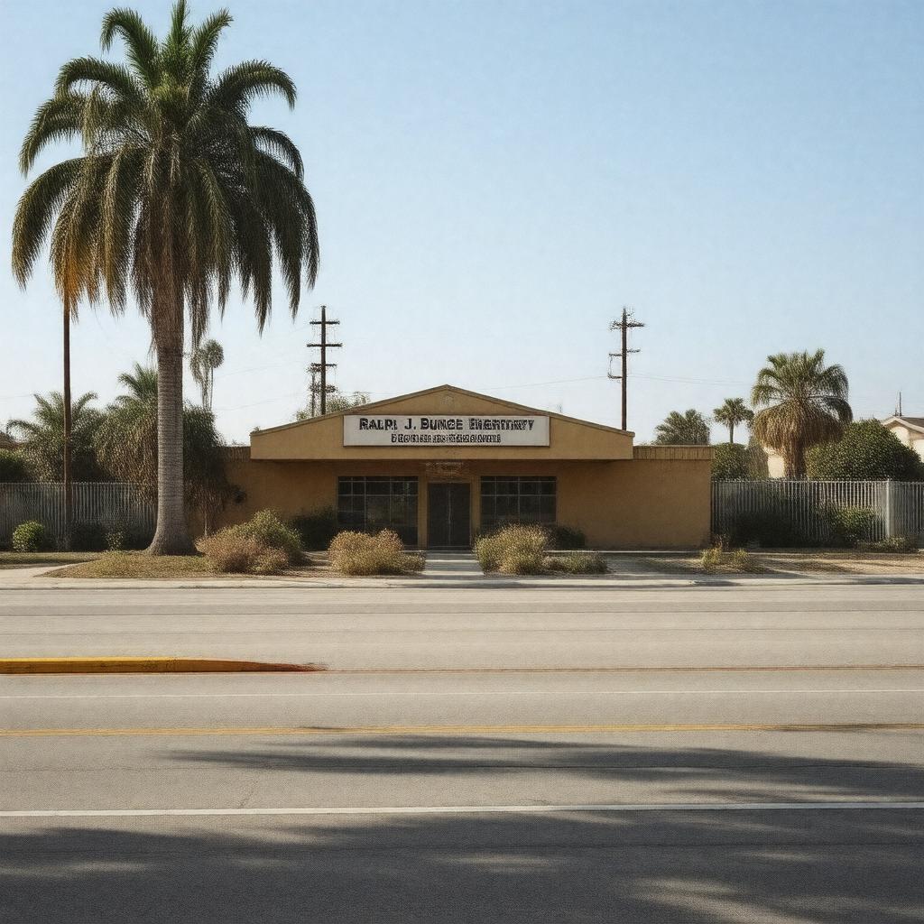 AI-created image of Ralph J. Bunche Elementary School (Compton, California)