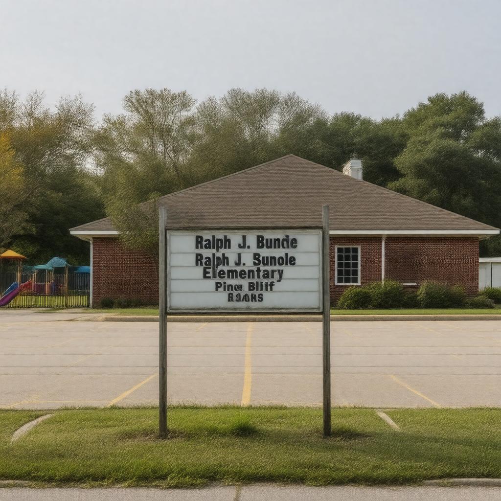 AI-created image of Ralph J. Bunche Elementary School (Pine Bluff, Arkansas)