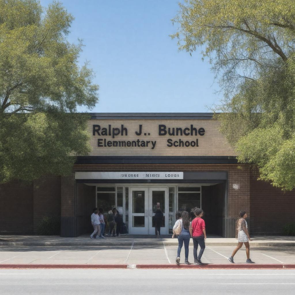 Click to view larger image AI-created image of Ralph J. Bunche Elementary School (St. Louis, Missouri)