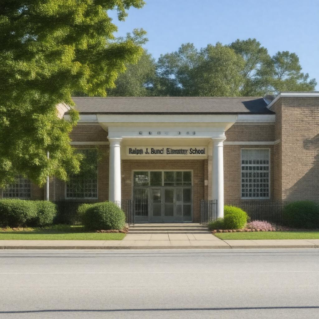 Click to view larger image AI-created image of Ralph J. Bunche Elementary School (Wilmington, Delaware)