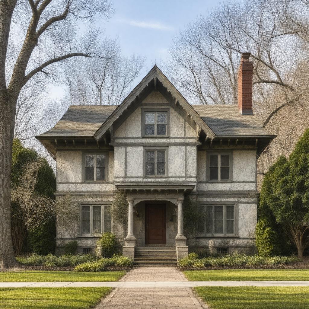 AI-created image of Ralph J. Bunche House (Queens, New York)