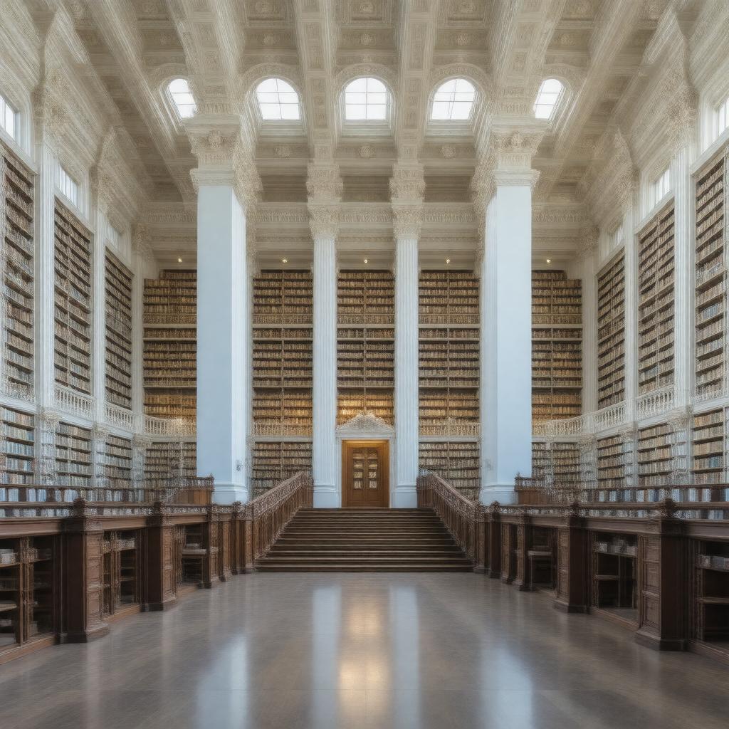 AI-created image of Ralph J. Bunche Library, U.S. Department of State