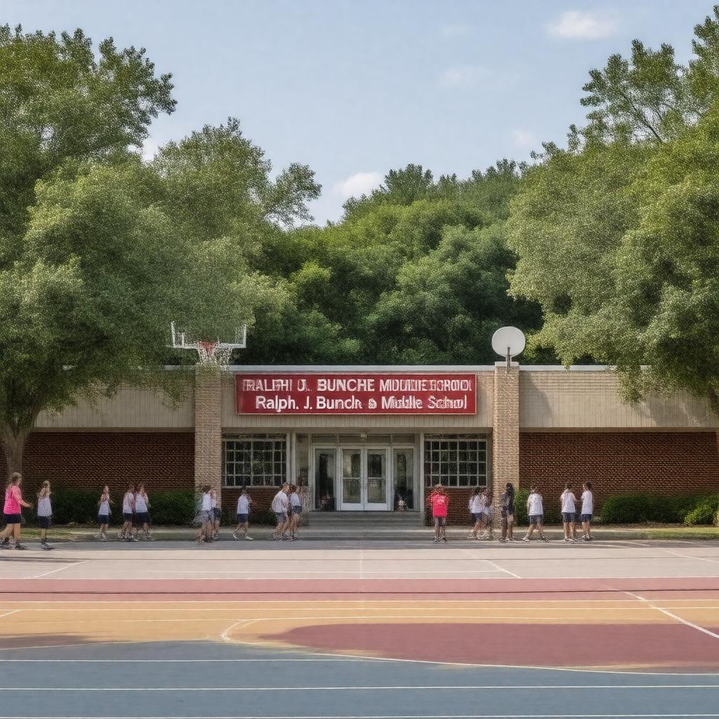 AI-created image of Ralph J. Bunche Middle School (Atlanta, Georgia)