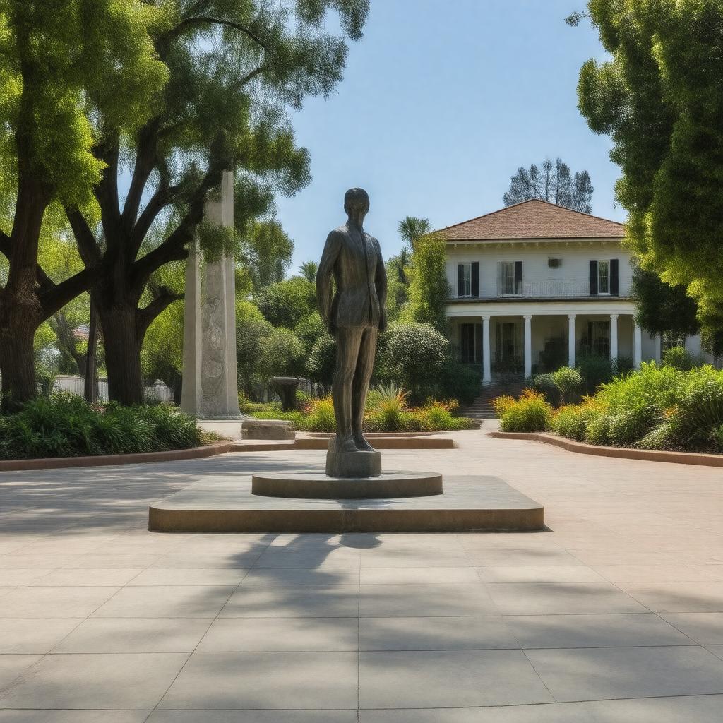 AI-created image of Ralph J. Bunche Plaza (Los Angeles, California)