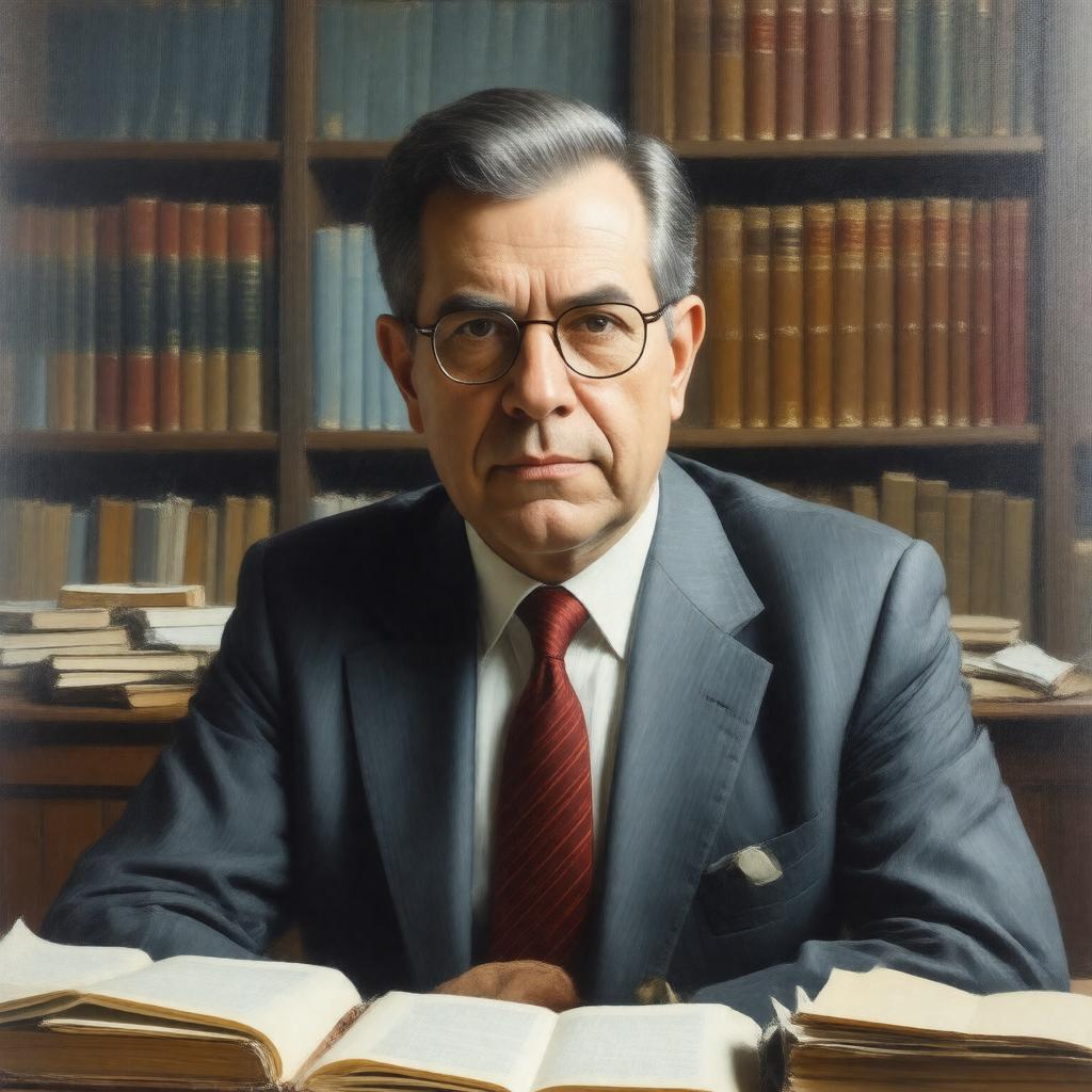 AI-created image of Ralph Miliband