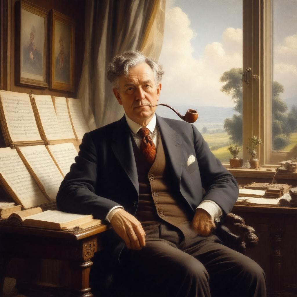 AI-created image of Ralph Vaughan Williams