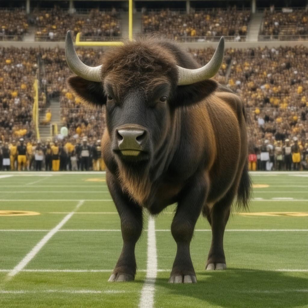 AI-created image of Ralphie the Buffalo
