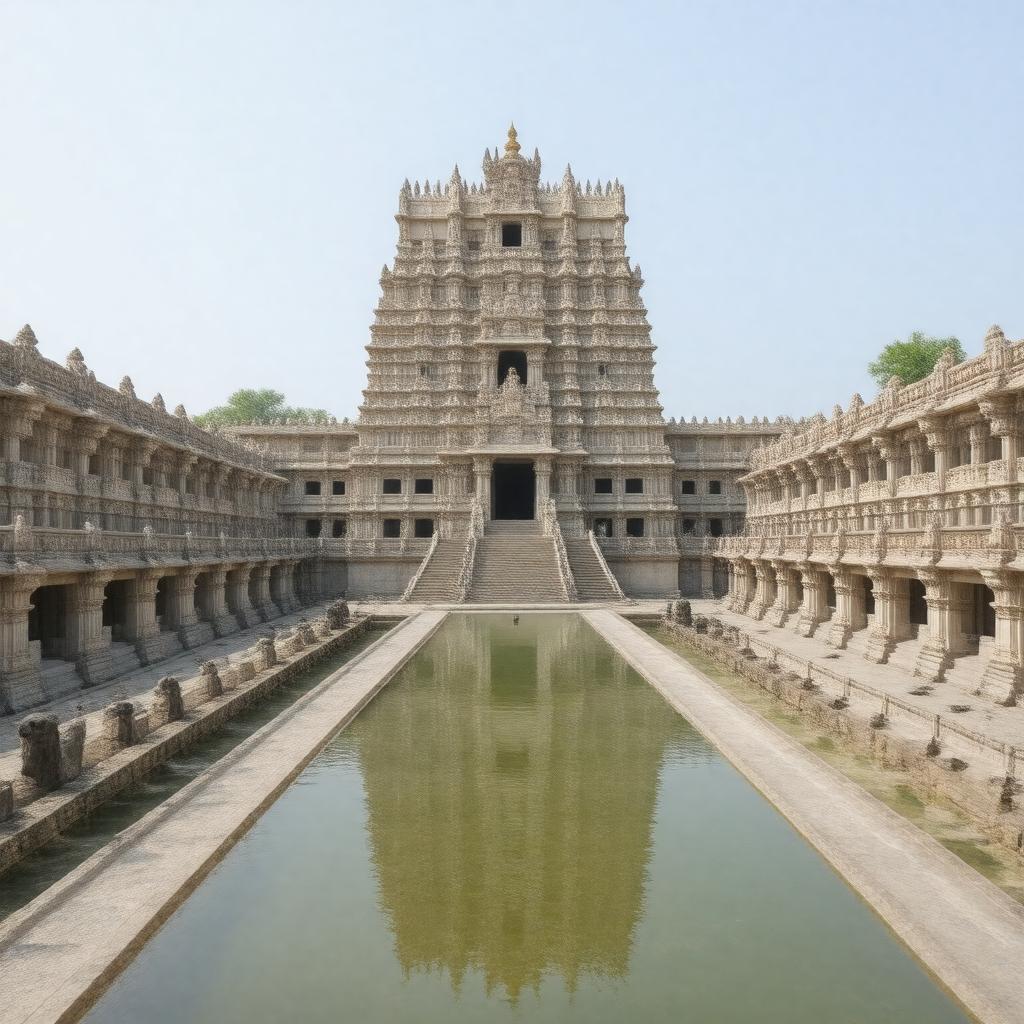 AI-created image of Ramanathaswamy Temple