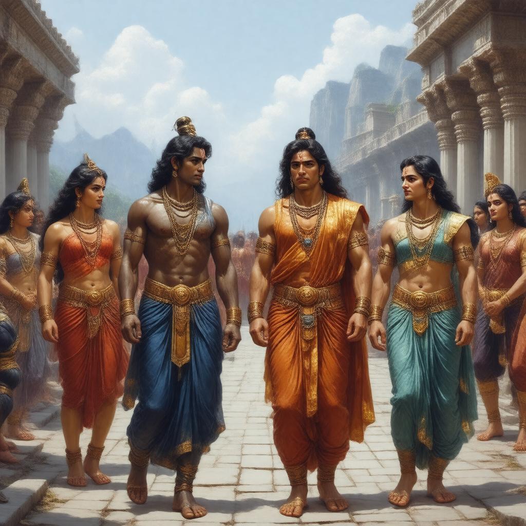 AI-created image of Ramayan (1987 TV series)
