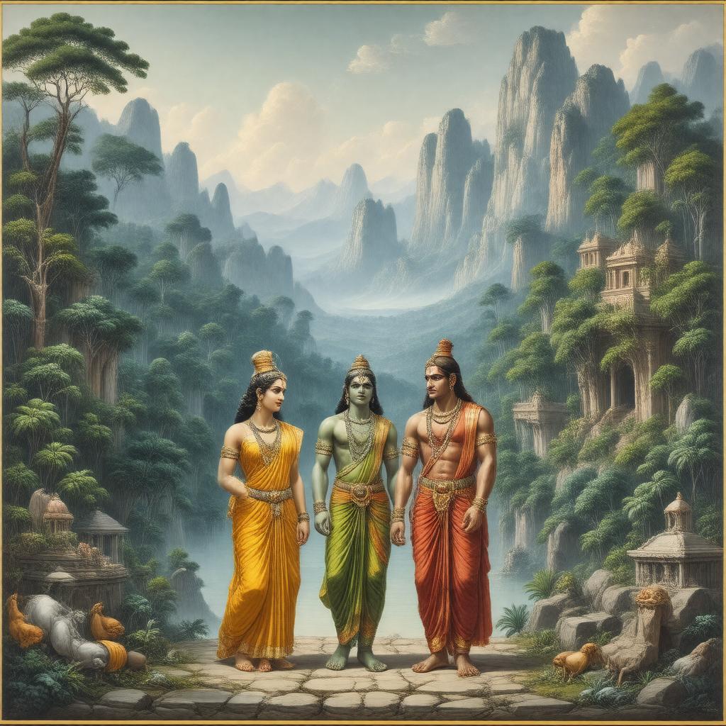 AI-created image of Ramayana