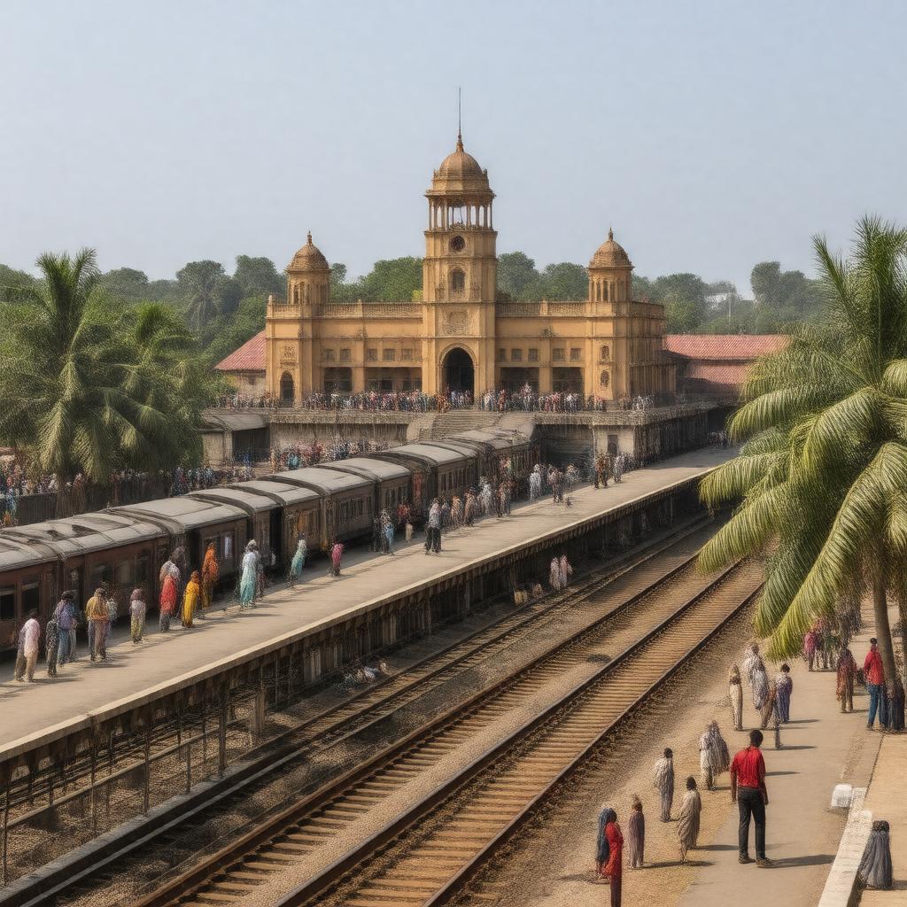 AI-created image of Rameswaram Railway Station