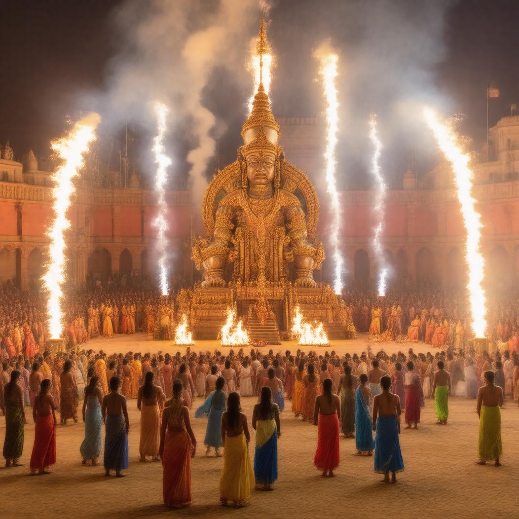 AI-created image of Ramlila