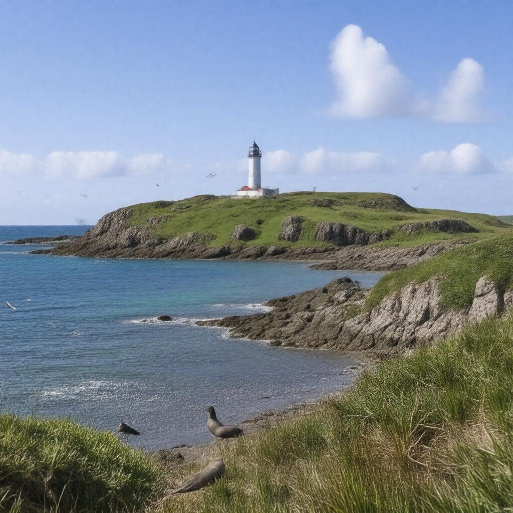 AI-created image of Ramsey Island