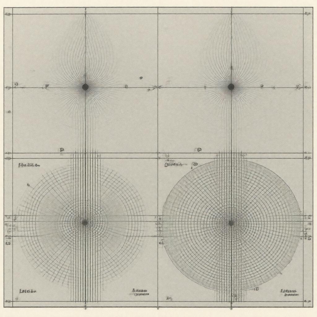 Click to view larger image AI-created image of Ramsey method of separated oscillatory fields