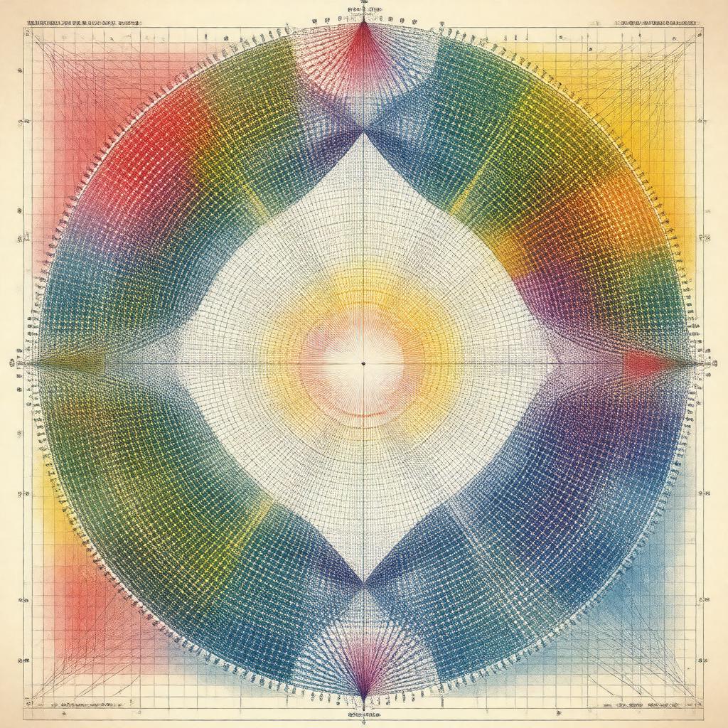 AI-created image of Ramsey's theorem