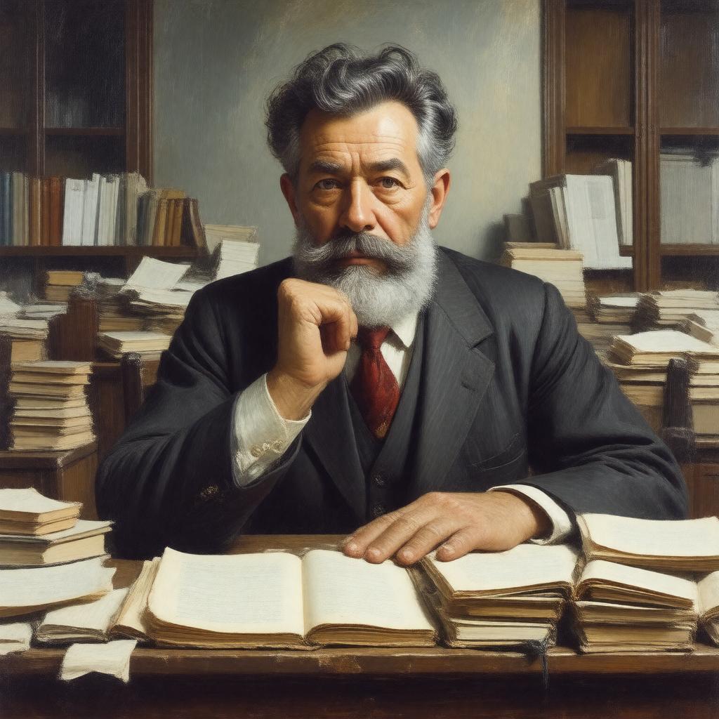 AI-created image of Randall Jarrell