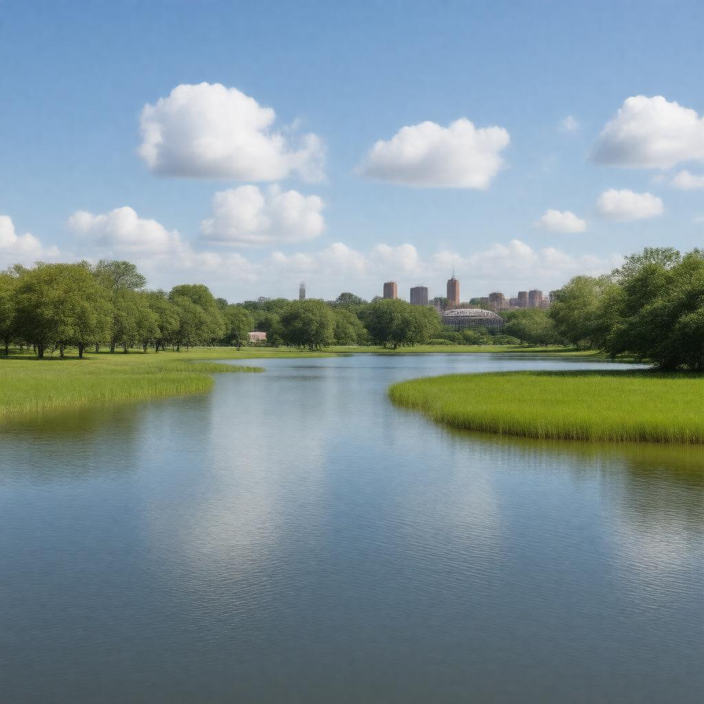 Click to view larger image AI-created image of Randalls Island Park