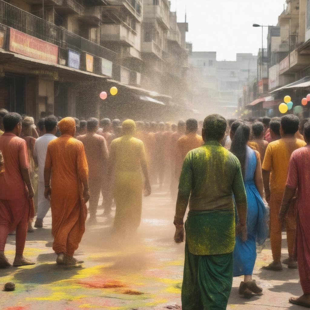 AI-created image of Rangwali Holi