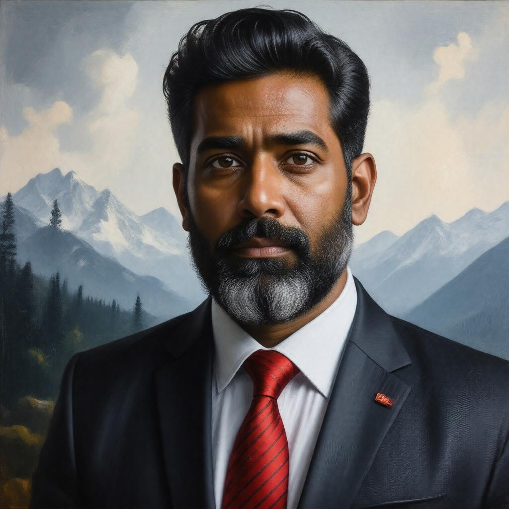 AI-created image of Ranj Pillai