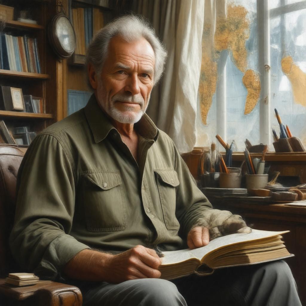 AI-created image of Ranulph Fiennes