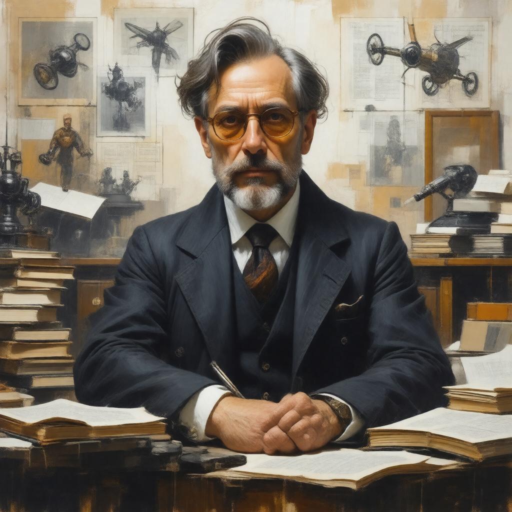 AI-created image of Ranulph Glanville