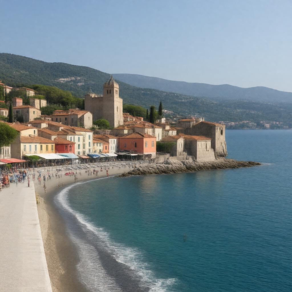 AI-created image of Rapallo, Italy