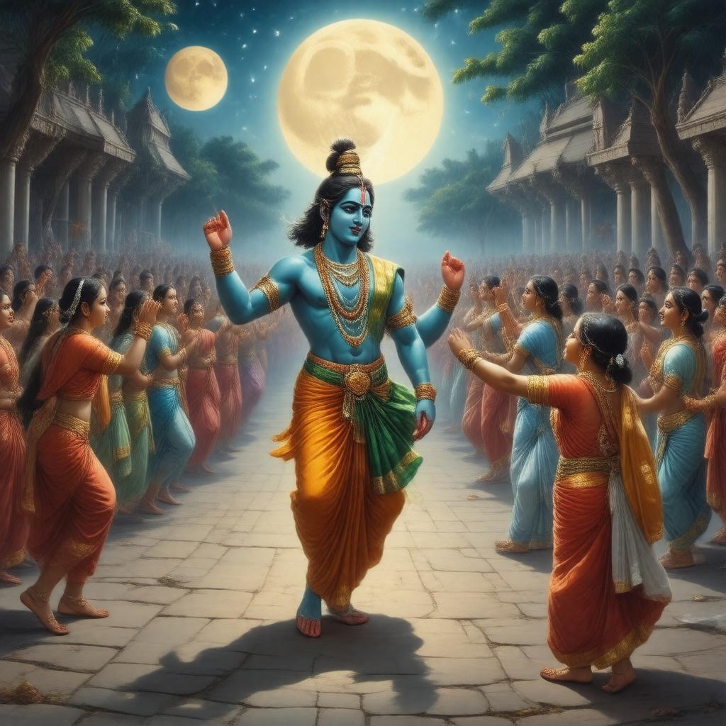 AI-created image of Rasa Purnima