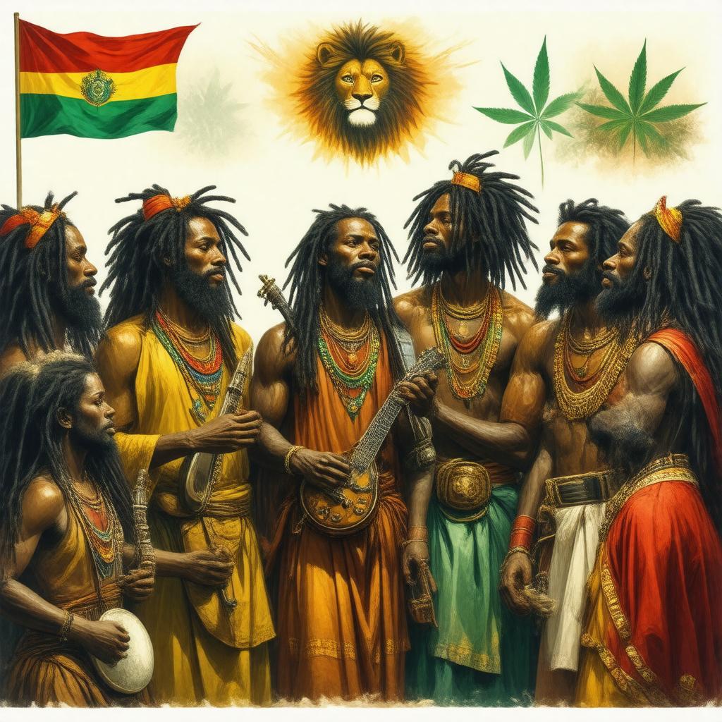 AI-created image of Rastafari