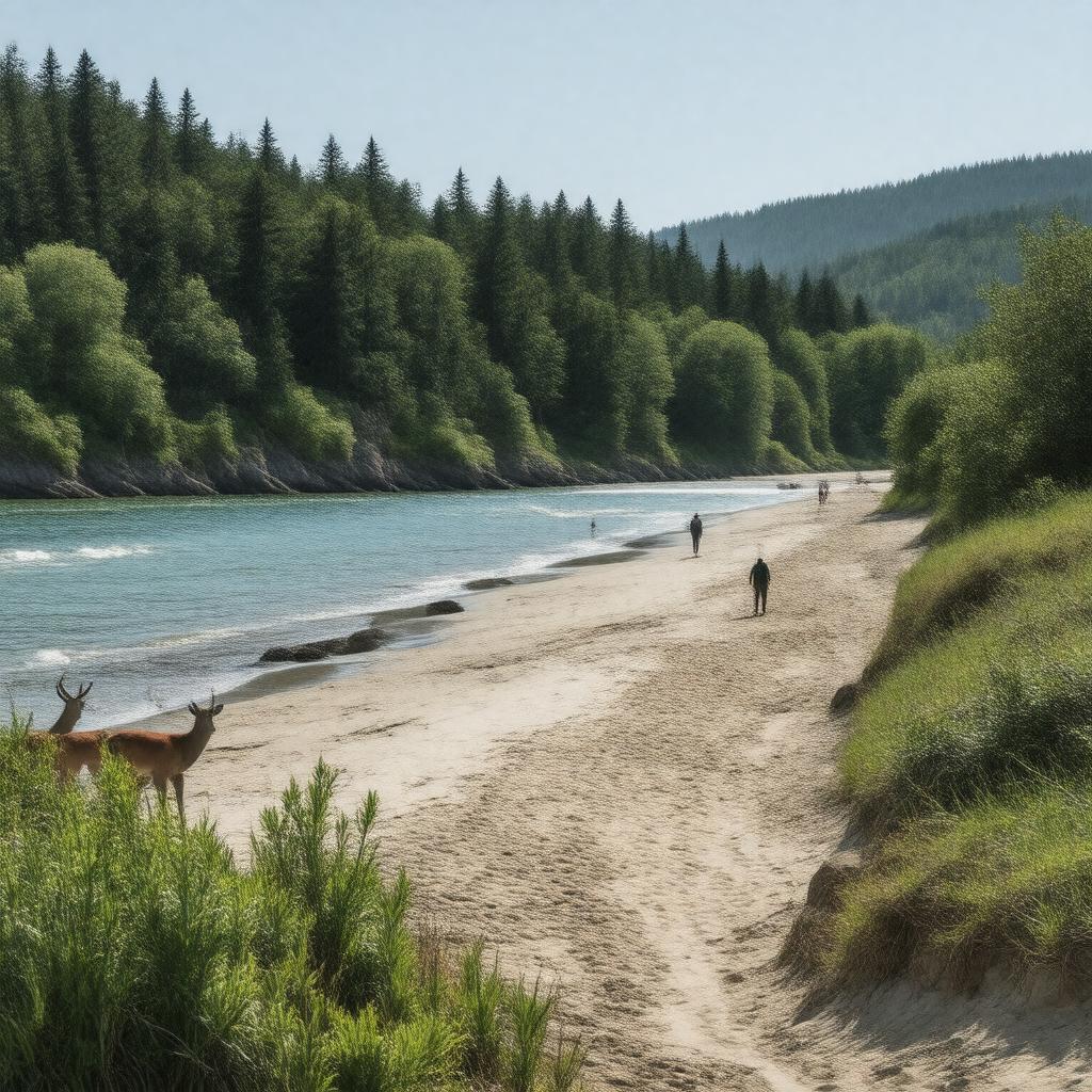 AI-created image of Rathtrevor Beach Provincial Park