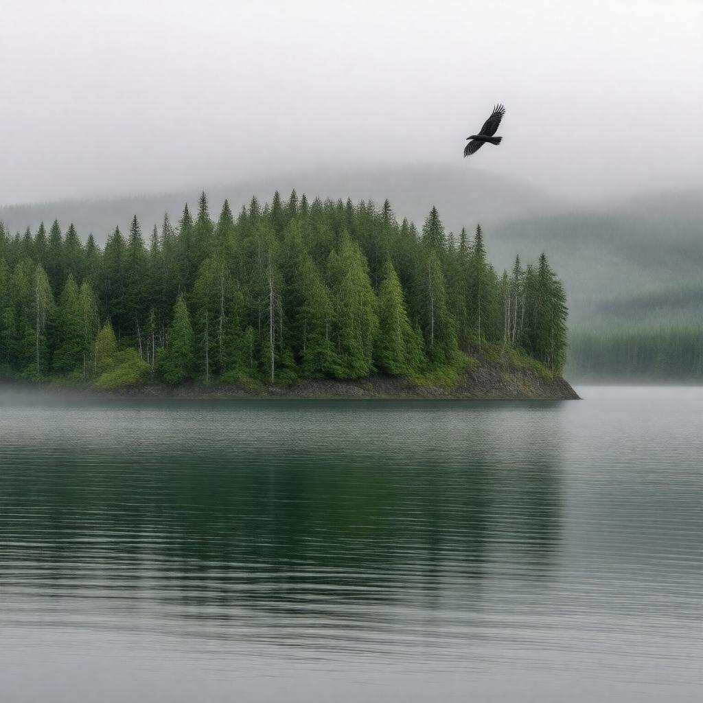 AI-created image of Raven Island