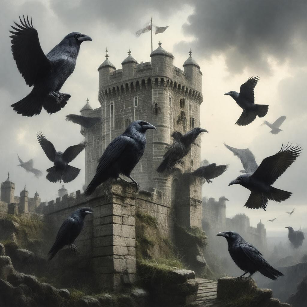 AI-created image of Ravens of the Tower