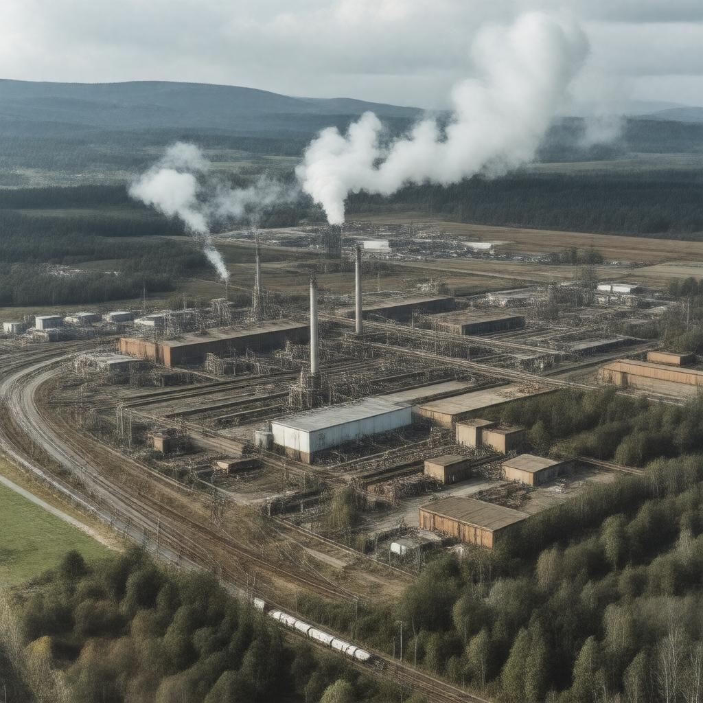 Click to view larger image AI-created image of Ravenscraig Steelworks