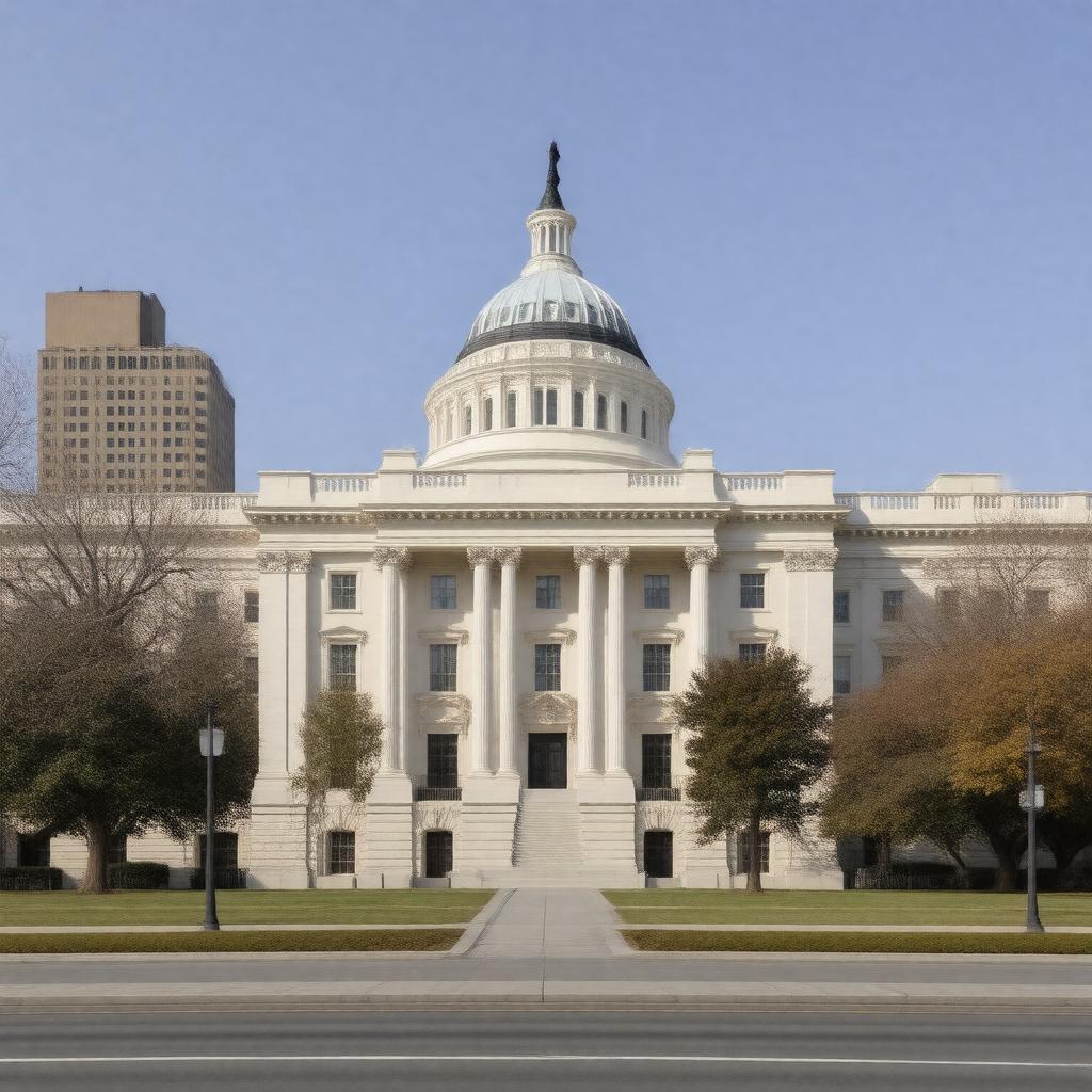 Click to view larger image AI-created image of Rayburn House Office Building