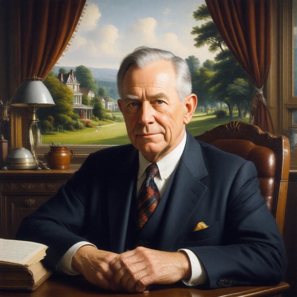 AI-created image of Raymond Emerson