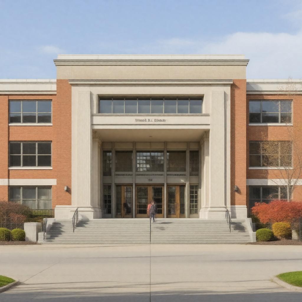 AI-created image of Raymond H. Fogler Library