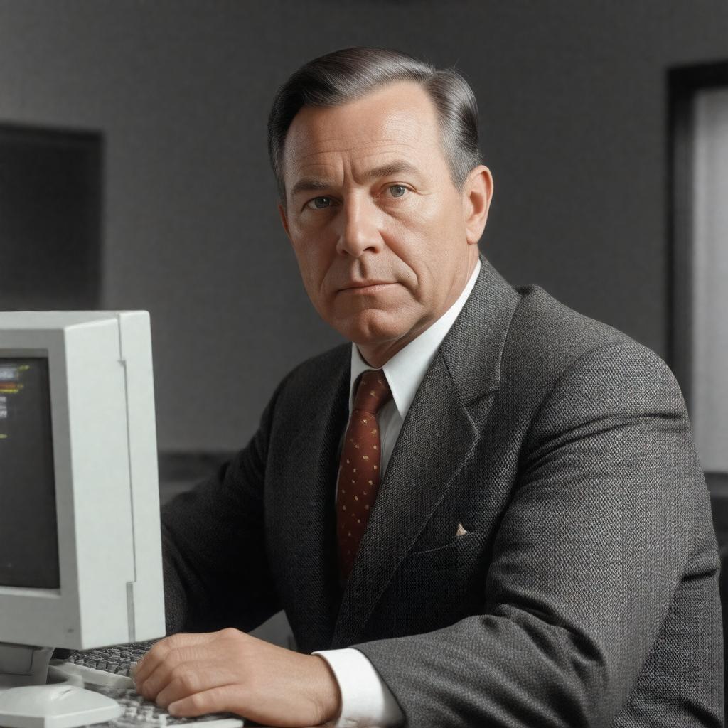 AI-created image of Raymond Samuel Tomlinson