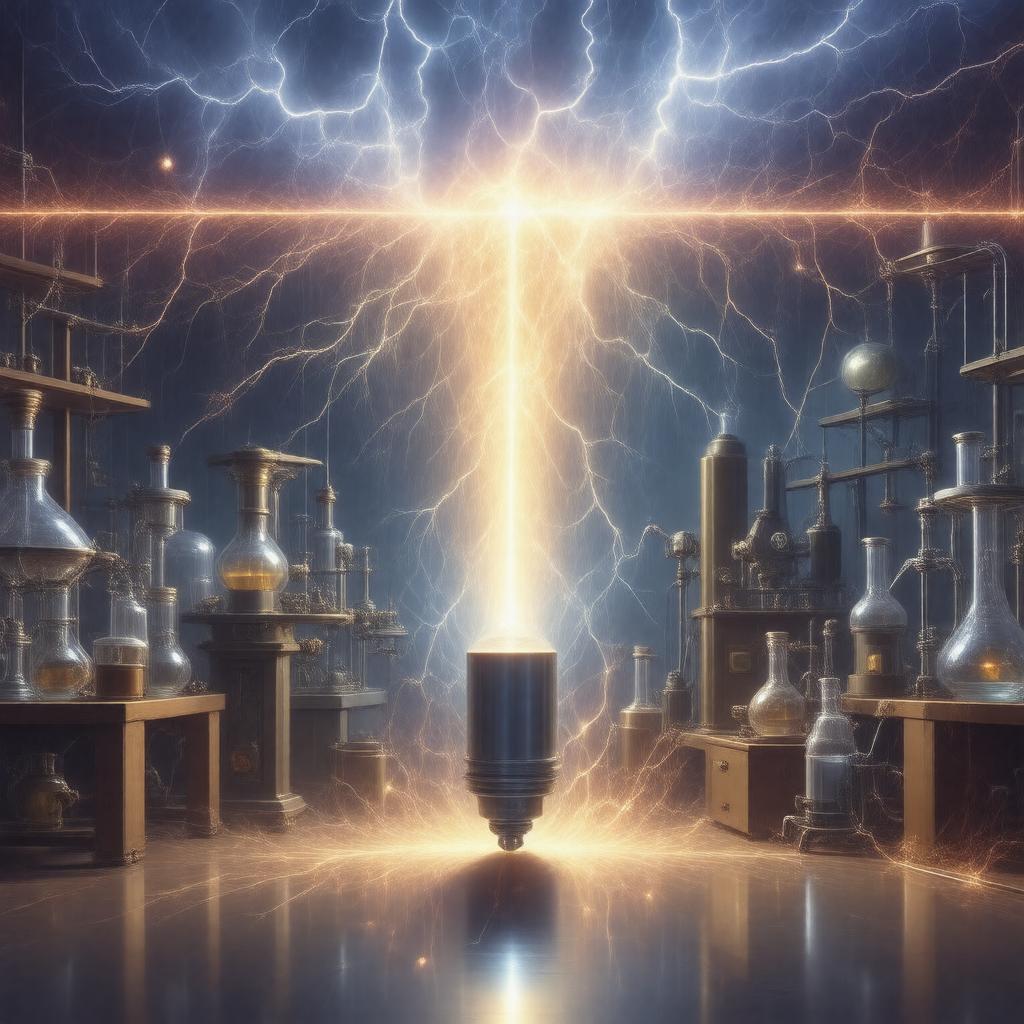AI-created image of Rays of Positive Electricity